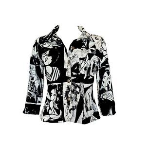 90s vintage abstract graphic jacket